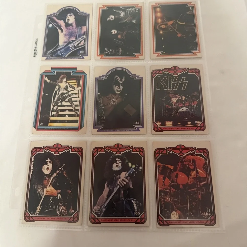 KISS 1978 Donruss Complete Series 1 Card Set 1-66 Gene Simmons Peter Criss
